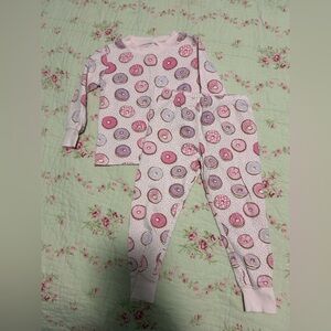 Kissy kissy pink donut pajama set size 2T